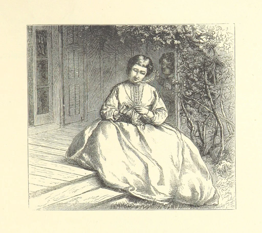 An illustration from Festival of Song: a series of Evenings with the Poets. Prepared by the author of “Salad for the Solitary” ... (F. Saunders). With ... pictures by Members of the National Academy of Design. Engraved by Bobbett and Hooper, 1866, leaf 307
