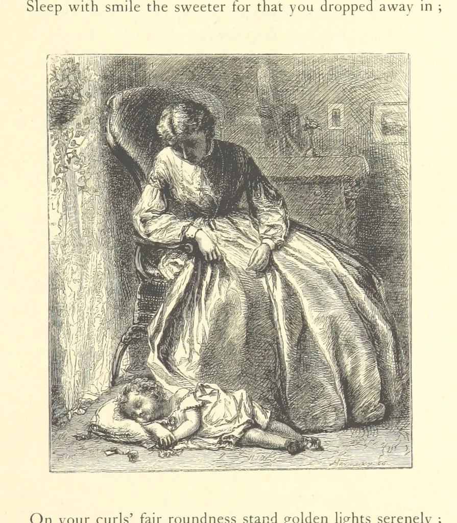 An illustration from Festival of Song: a series of Evenings with the Poets. Prepared by the author of “Salad for the Solitary” ... (F. Saunders). With ... pictures by Members of the National Academy of Design. Engraved by Bobbett and Hooper, 1866, leaf 319