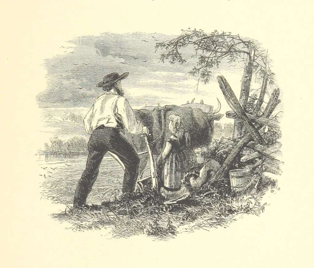 An illustration from Festival of Song: a series of Evenings with the Poets. Prepared by the author of “Salad for the Solitary” ... (F. Saunders). With ... pictures by Members of the National Academy of Design. Engraved by Bobbett and Hooper, 1866, leaf 347