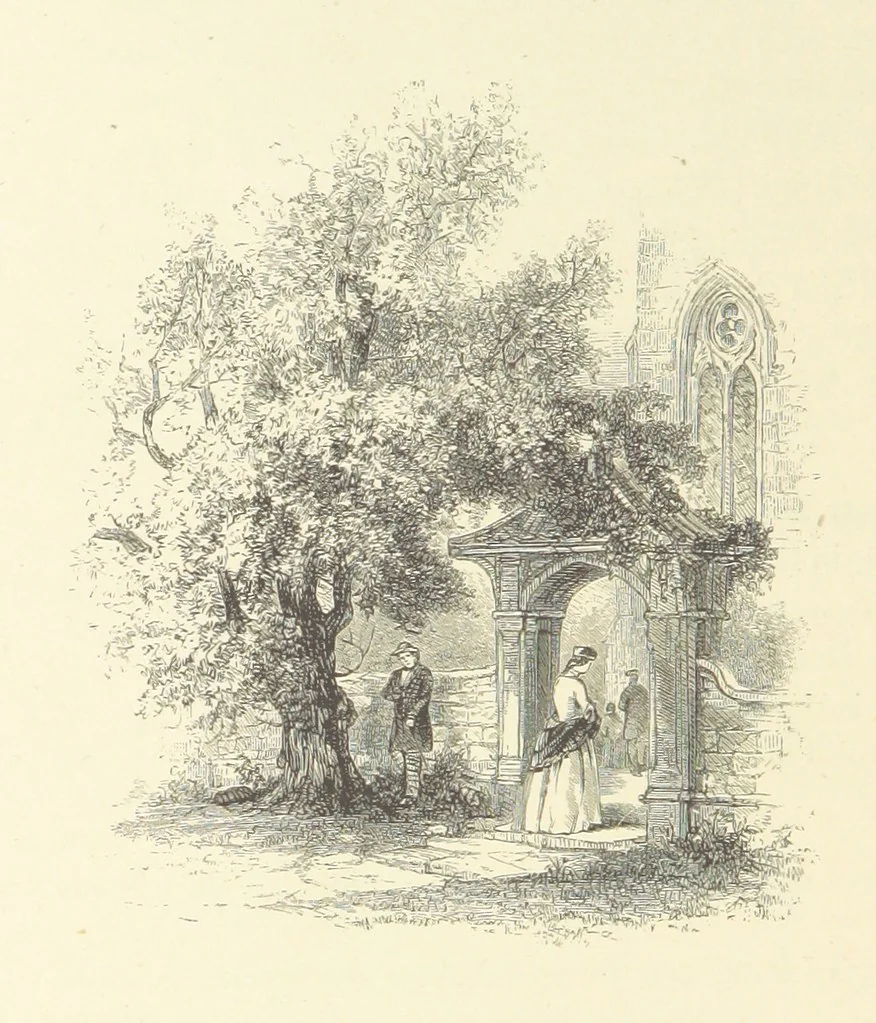 An illustration from Festival of Song: a series of Evenings with the Poets. Prepared by the author of “Salad for the Solitary” ... (F. Saunders). With ... pictures by Members of the National Academy of Design. Engraved by Bobbett and Hooper, 1866, leaf 372