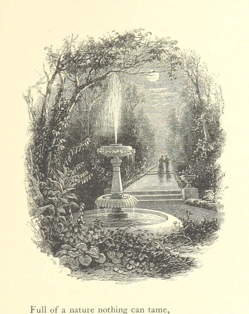 An illustration from Festival of Song: a series of Evenings with the Poets. Prepared by the author of “Salad for the Solitary” ... (F. Saunders). With ... pictures by Members of the National Academy of Design. Engraved by Bobbett and Hooper, 1866, leaf 379