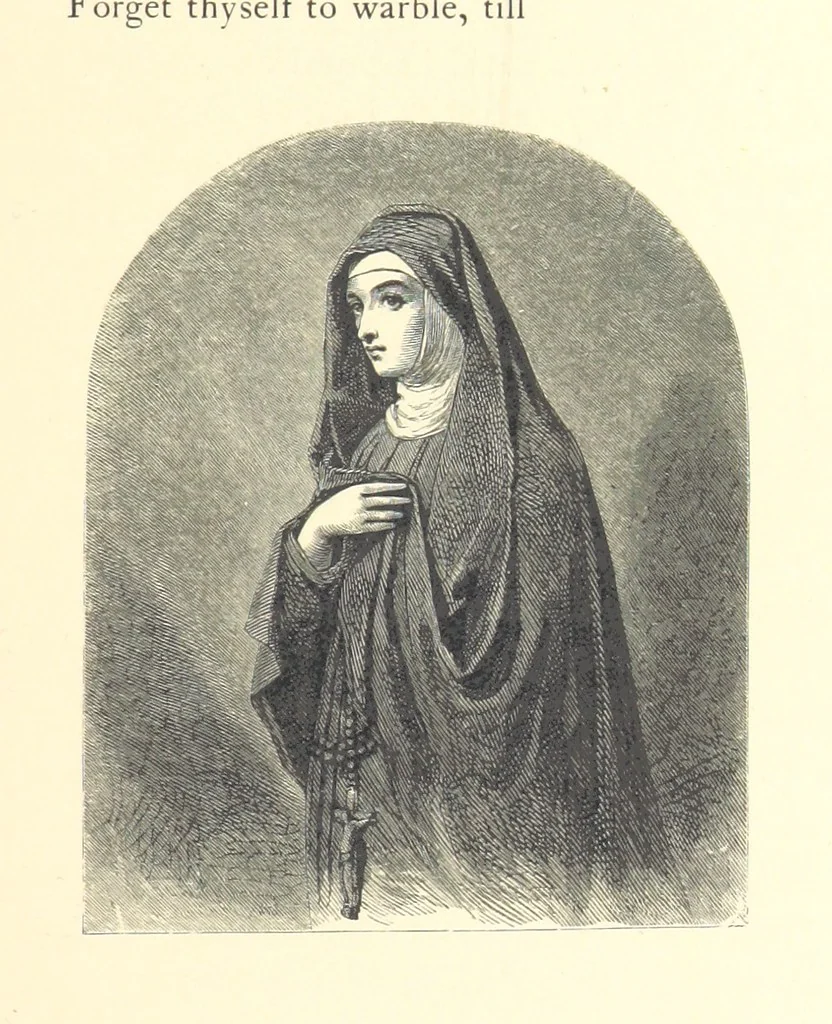 An illustration from Festival of Song: a series of Evenings with the Poets. Prepared by the author of “Salad for the Solitary” ... (F. Saunders). With ... pictures by Members of the National Academy of Design. Engraved by Bobbett and Hooper, 1866, leaf 87