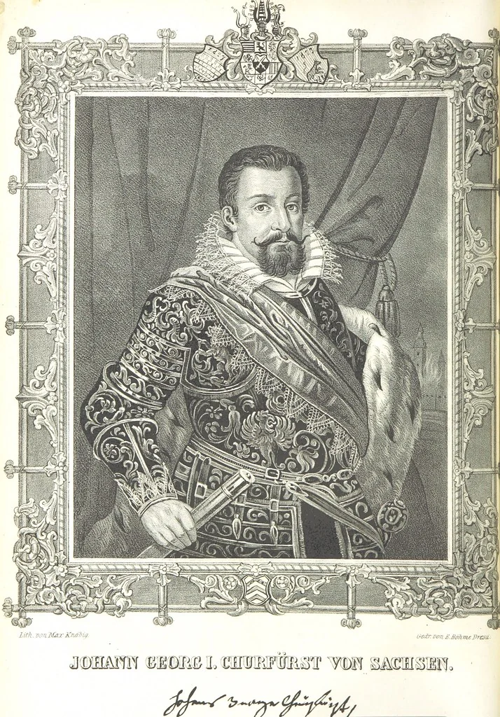 An illustration from Sachsen sonst und jetzt. Historisches Werk ... Mit Beiträgen von W. Schäfer, C. A. L. Friedrich, F. Lubojatzky u. m. A. Nebst 54 lithographirten Beilagen, 1847, leaf 10