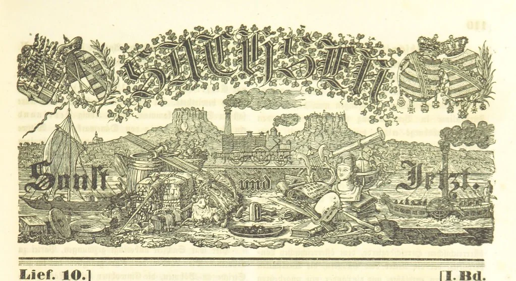 An illustration from Sachsen sonst und jetzt. Historisches Werk ... Mit Beiträgen von W. Schäfer, C. A. L. Friedrich, F. Lubojatzky u. m. A. Nebst 54 lithographirten Beilagen, 1847, leaf 171