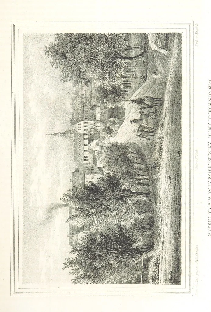 An illustration from Sachsen sonst und jetzt. Historisches Werk ... Mit Beiträgen von W. Schäfer, C. A. L. Friedrich, F. Lubojatzky u. m. A. Nebst 54 lithographirten Beilagen, 1847, leaf 183