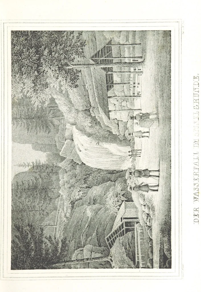 An illustration from Sachsen sonst und jetzt. Historisches Werk ... Mit Beiträgen von W. Schäfer, C. A. L. Friedrich, F. Lubojatzky u. m. A. Nebst 54 lithographirten Beilagen, 1847, leaf 205