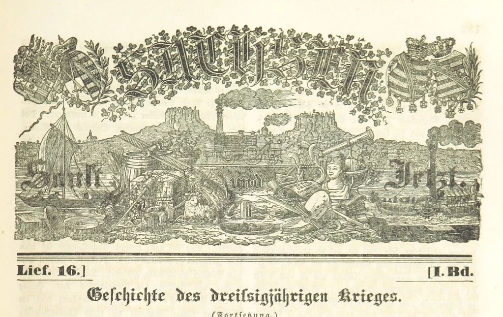 An illustration from Sachsen sonst und jetzt. Historisches Werk ... Mit Beiträgen von W. Schäfer, C. A. L. Friedrich, F. Lubojatzky u. m. A. Nebst 54 lithographirten Beilagen, 1847, leaf 279