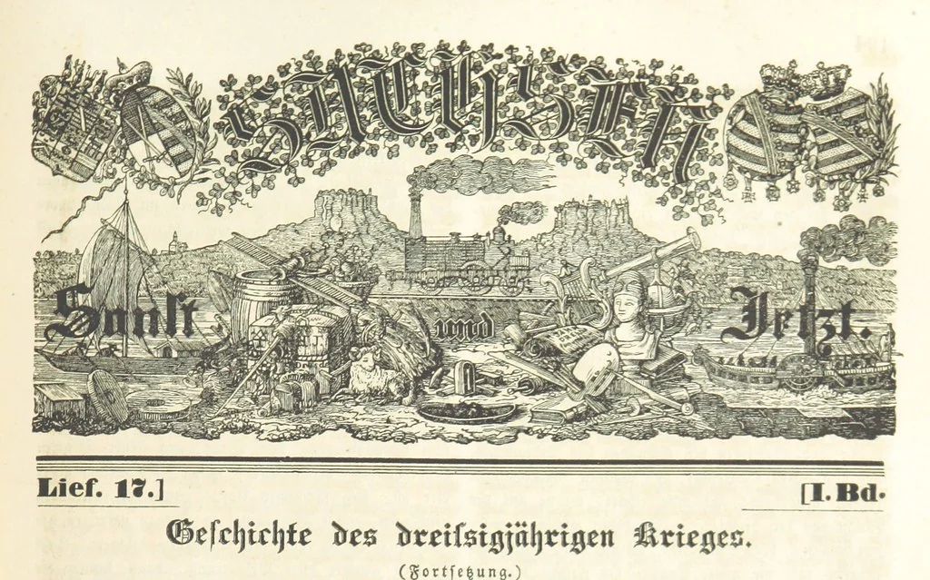 An illustration from Sachsen sonst und jetzt. Historisches Werk ... Mit Beiträgen von W. Schäfer, C. A. L. Friedrich, F. Lubojatzky u. m. A. Nebst 54 lithographirten Beilagen, 1847, leaf 297