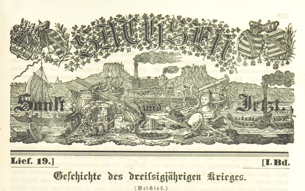 An illustration from Sachsen sonst und jetzt. Historisches Werk ... Mit Beiträgen von W. Schäfer, C. A. L. Friedrich, F. Lubojatzky u. m. A. Nebst 54 lithographirten Beilagen, 1847, leaf 333