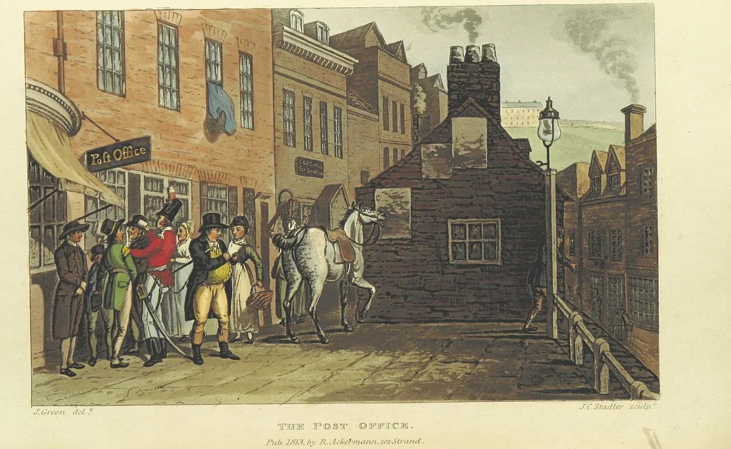 An illustration from Poetical Sketches of Scarborough [By J. P., i.e. J. B. Papworth, W., i.e. F. Wrangham, and W. Combe]: illustrated by twenty-one engravings ... coloured from original designs, made ... by J. Green, and etched by T. Rowlandson. The second edition, 1813, leaf 266