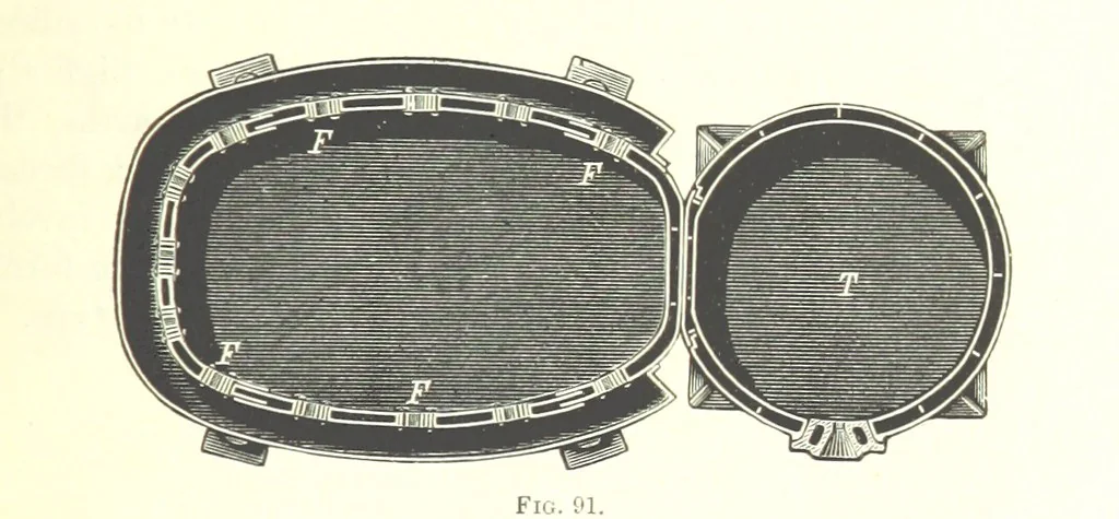 An illustration from Handbook of Metallurgy ... Translated by H. Louis, 1898, leaf 129