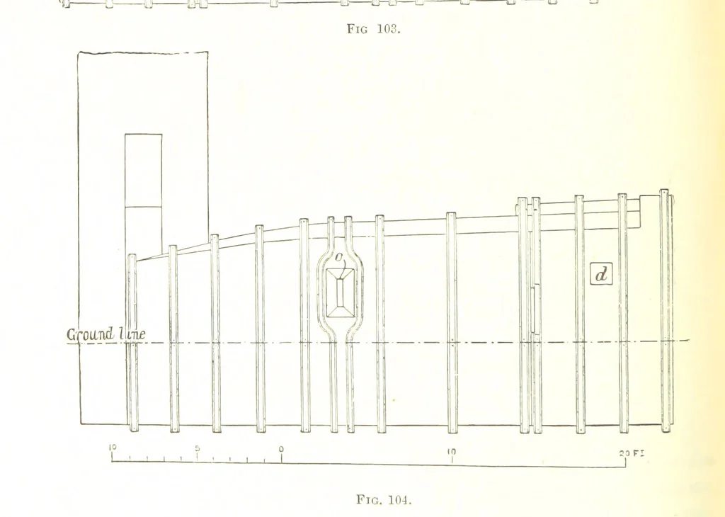 An illustration from Handbook of Metallurgy ... Translated by H. Louis, 1898, leaf 156