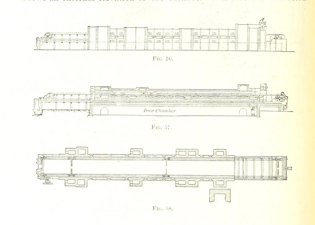 An illustration from Handbook of Metallurgy ... Translated by H. Louis, 1898, leaf 94