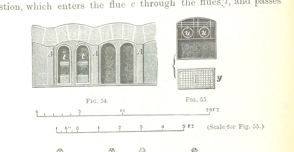 An illustration from Handbook of Metallurgy ... Translated by H. Louis, 1898, leaf 118