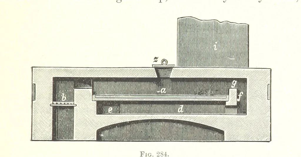 An illustration from Handbook of Metallurgy ... Translated by H. Louis, 1898, leaf 411