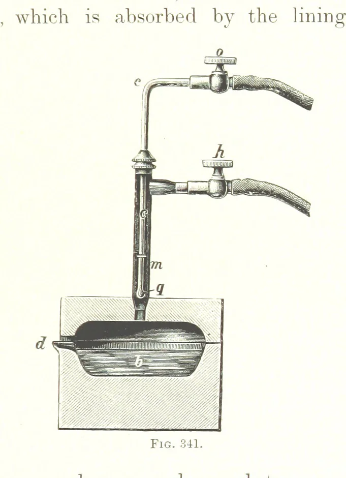 An illustration from Handbook of Metallurgy ... Translated by H. Louis, 1898, leaf 639