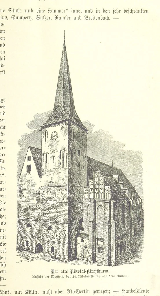 An illustration from Aus Alt-Berlin. Stille Ecken und Winkel der Reichshauptstadt in kulturhistorischen Schilderungen, etc, 1891, leaf 157