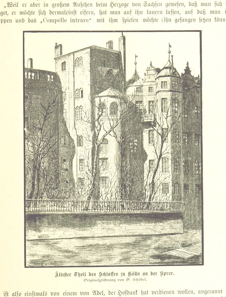 An illustration from Aus Alt-Berlin. Stille Ecken und Winkel der Reichshauptstadt in kulturhistorischen Schilderungen, etc, 1891, leaf 199