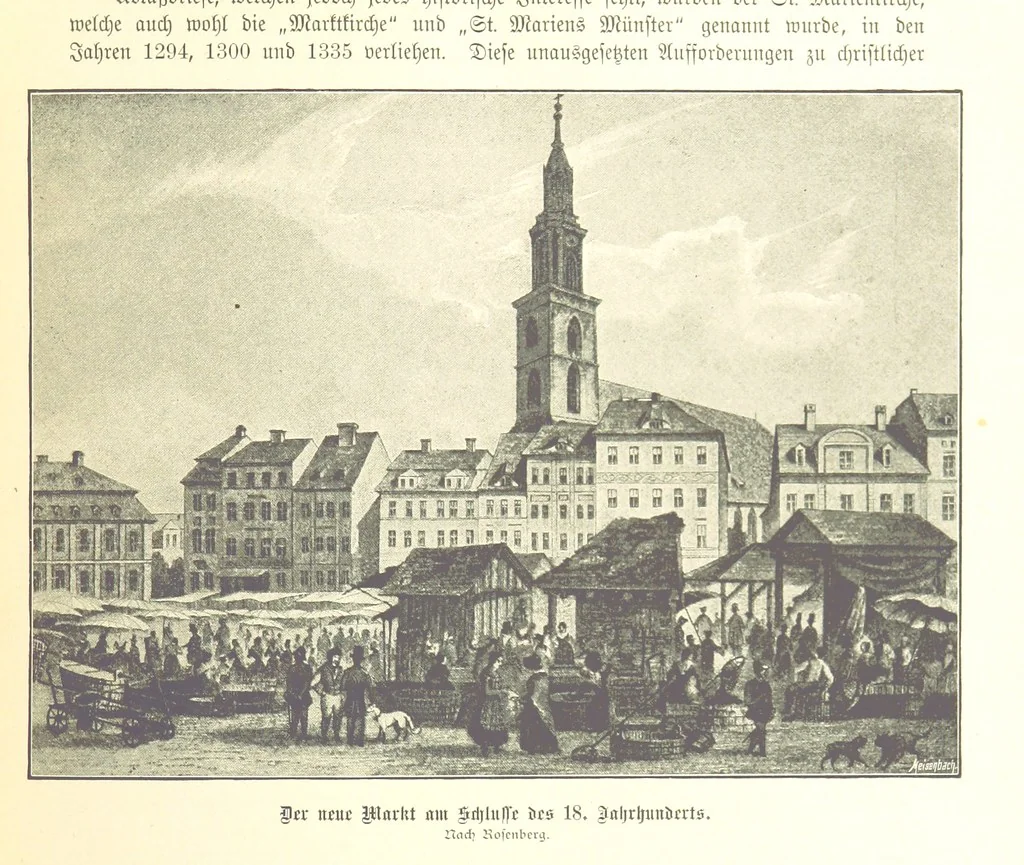 An illustration from Aus Alt-Berlin. Stille Ecken und Winkel der Reichshauptstadt in kulturhistorischen Schilderungen, etc, 1891, leaf 207