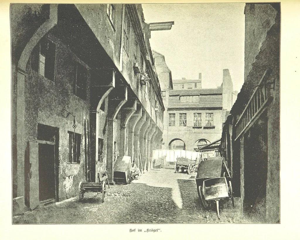 An illustration from Aus Alt-Berlin. Stille Ecken und Winkel der Reichshauptstadt in kulturhistorischen Schilderungen, etc, 1891, leaf 28