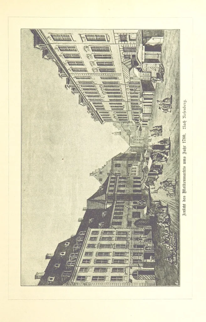 An illustration from Aus Alt-Berlin. Stille Ecken und Winkel der Reichshauptstadt in kulturhistorischen Schilderungen, etc, 1891, leaf 43
