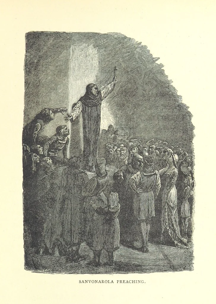 An illustration from Tuscan Studies and Sketches. ... Illustrated, 1887, leaf 103