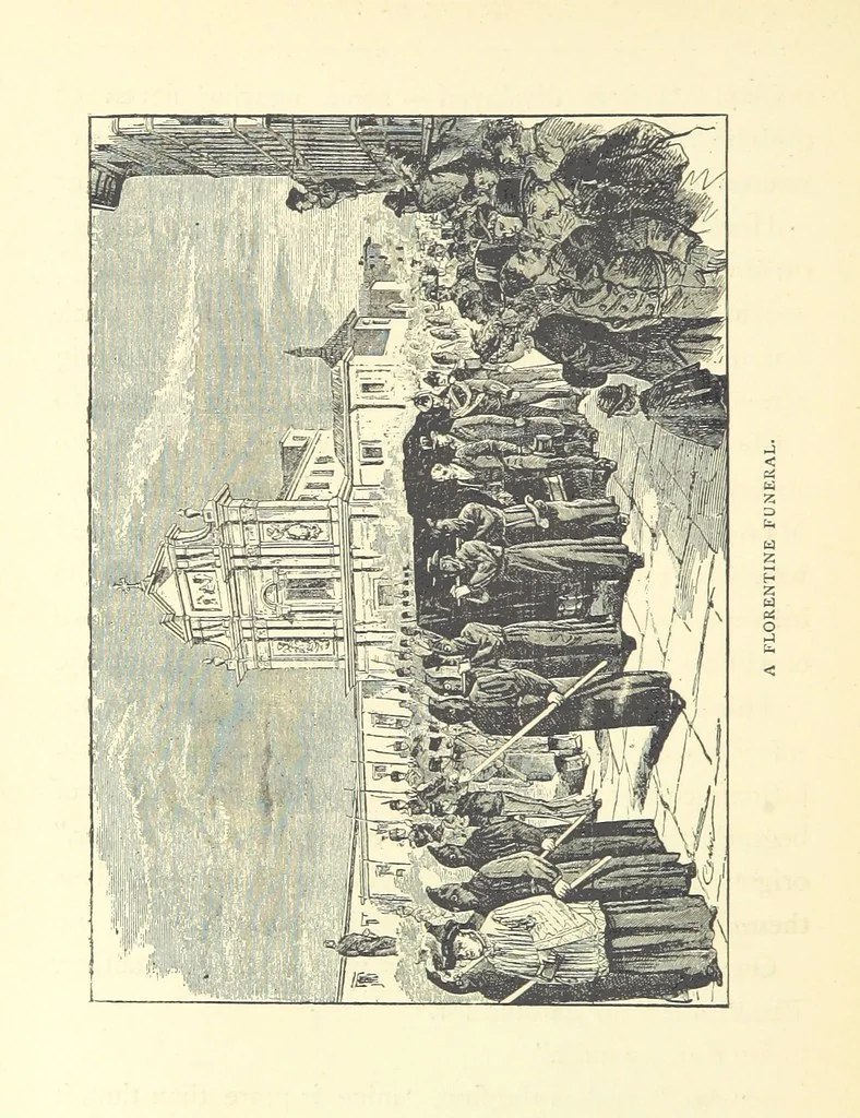 An illustration from Tuscan Studies and Sketches. ... Illustrated, 1887, leaf 188
