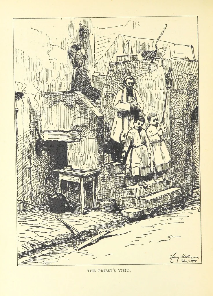 An illustration from Tuscan Studies and Sketches. ... Illustrated, 1887, leaf 248