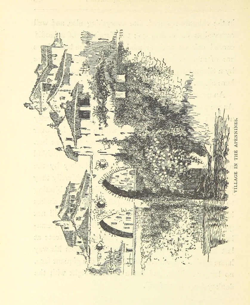 An illustration from Tuscan Studies and Sketches. ... Illustrated, 1887, leaf 278