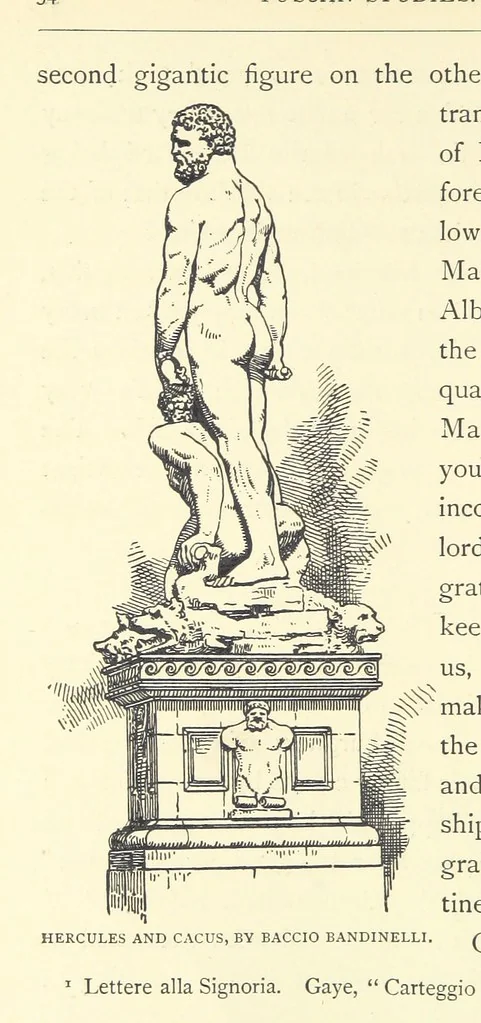 An illustration from Tuscan Studies and Sketches. ... Illustrated, 1887, leaf 38