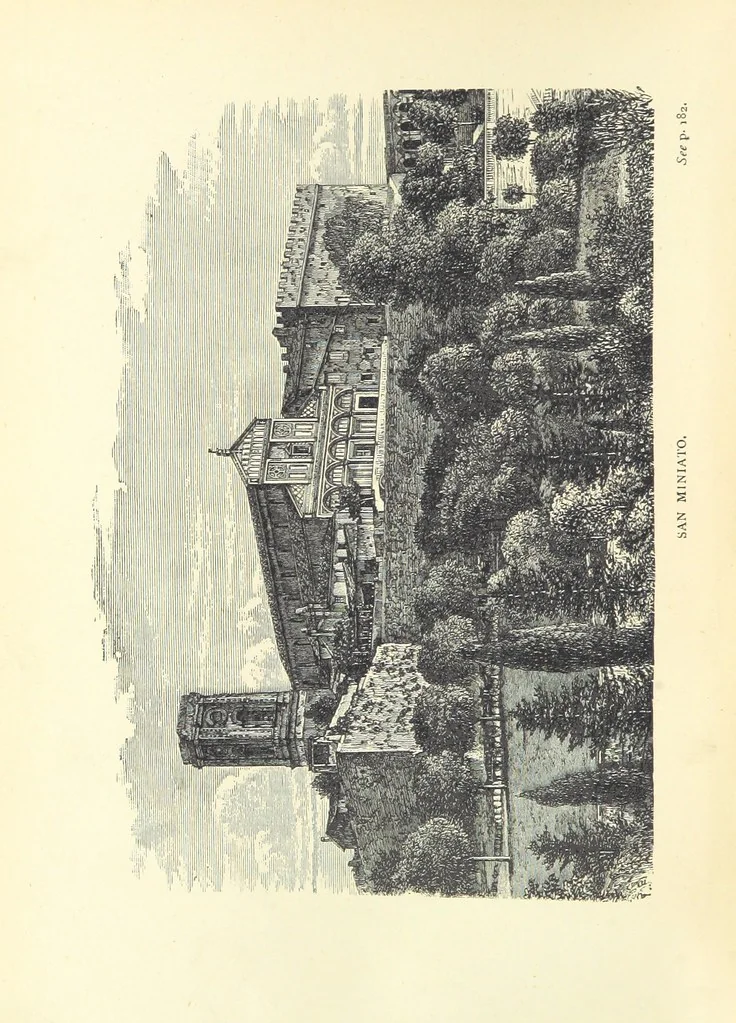 An illustration from Tuscan Studies and Sketches. ... Illustrated, 1887, leaf 6