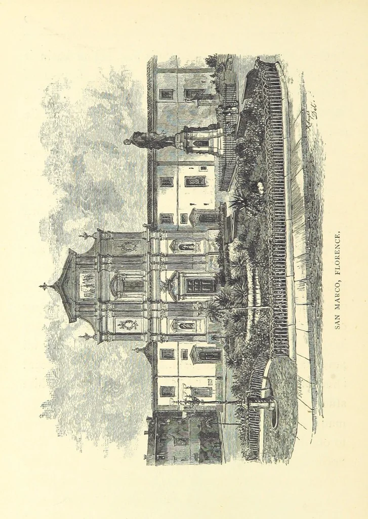 An illustration from Tuscan Studies and Sketches. ... Illustrated, 1887, leaf 64