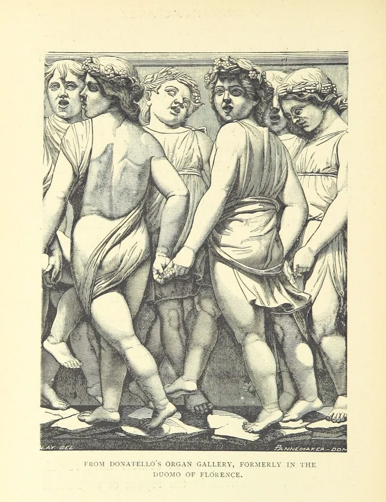 An illustration from Tuscan Studies and Sketches. ... Illustrated, 1887, leaf 82
