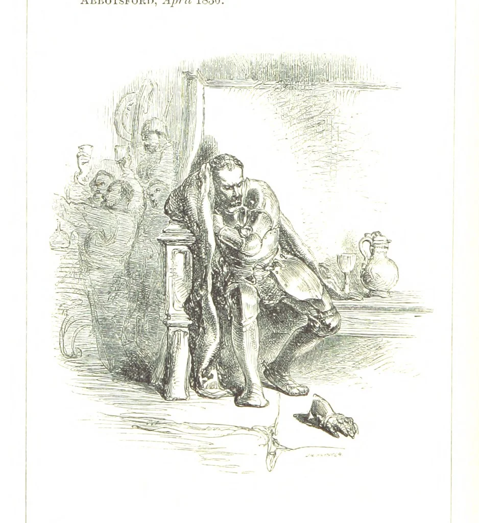 An illustration from The Poetical Works of Sir Walter Scott ... With a memoir of the author. Illustrated by many engravings, etc, 1857, leaf 114