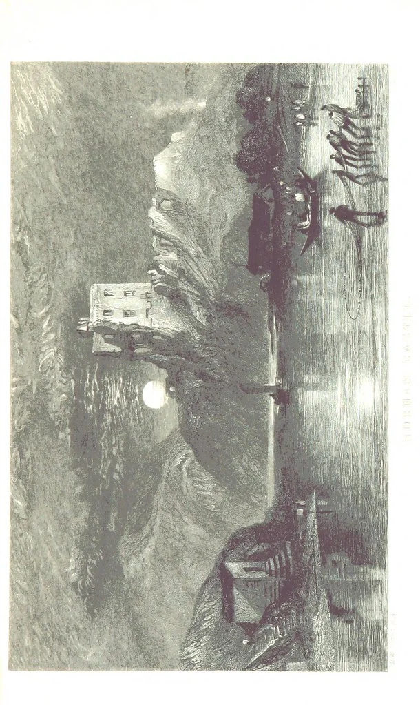 An illustration from The Poetical Works of Sir Walter Scott ... With a memoir of the author. Illustrated by many engravings, etc, 1857, leaf 123