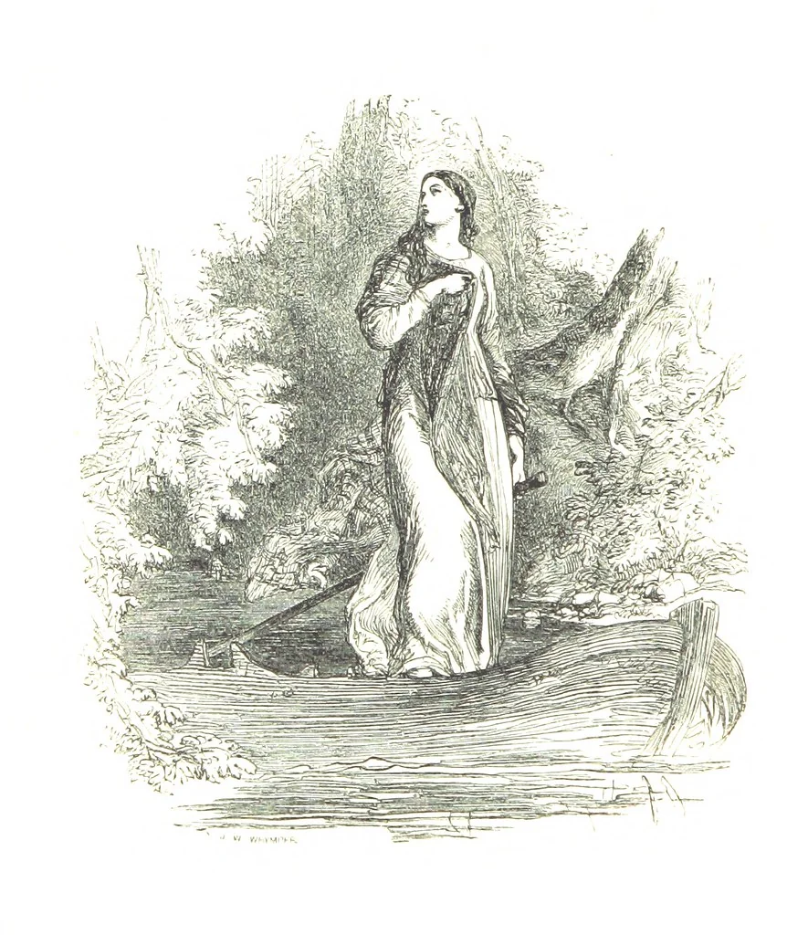 An illustration from The Poetical Works of Sir Walter Scott ... With a memoir of the author. Illustrated by many engravings, etc, 1857, leaf 248