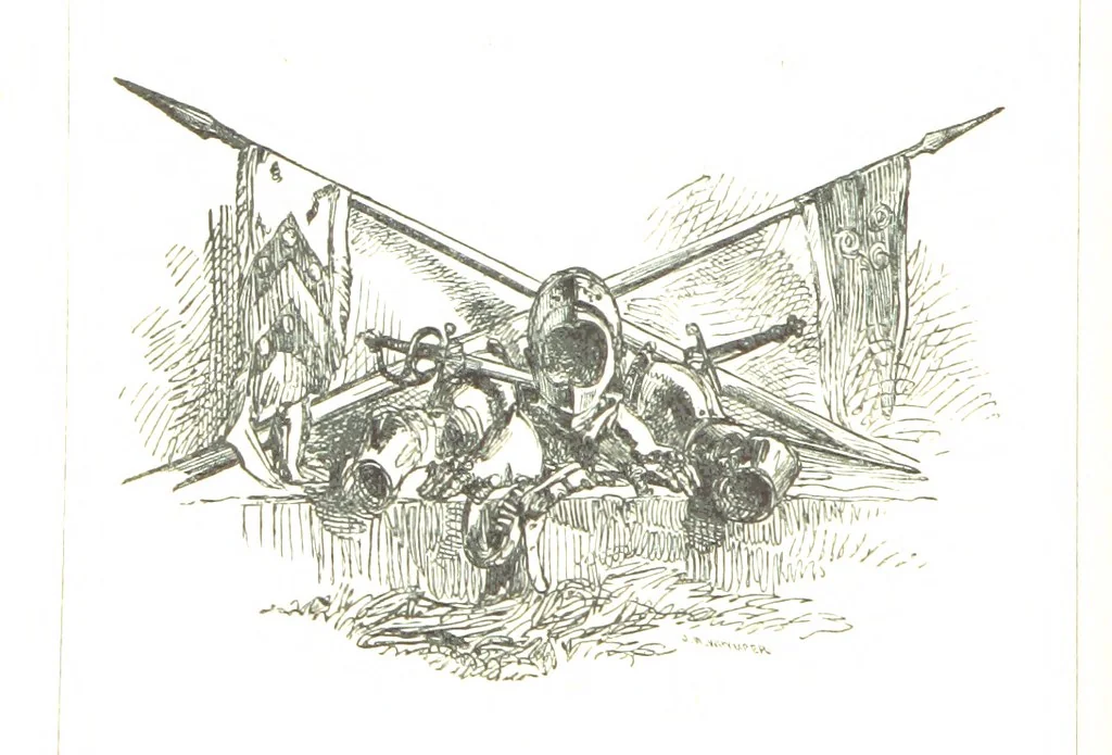 An illustration from The Poetical Works of Sir Walter Scott ... With a memoir of the author. Illustrated by many engravings, etc, 1857, leaf 362