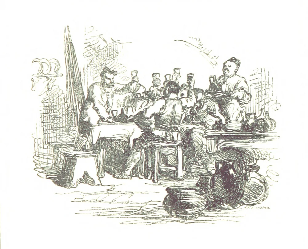 An illustration from The Poetical Works of Sir Walter Scott ... With a memoir of the author. Illustrated by many engravings, etc, 1857, leaf 495