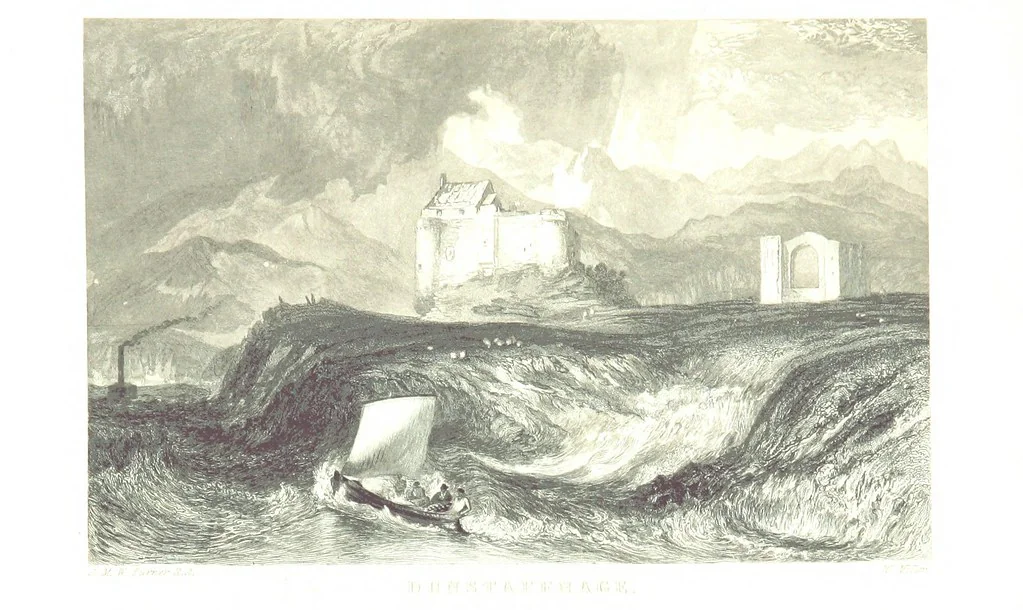 An illustration from The Poetical Works of Sir Walter Scott ... With a memoir of the author. Illustrated by many engravings, etc, 1857, leaf 507
