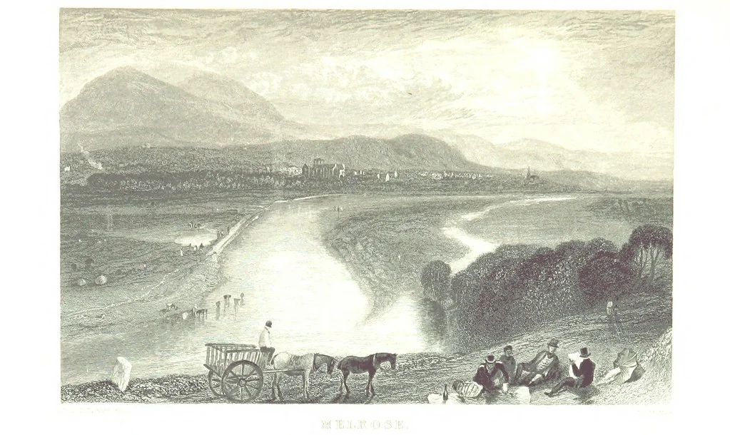 An illustration from The Poetical Works of Sir Walter Scott ... With a memoir of the author. Illustrated by many engravings, etc, 1857, leaf 57