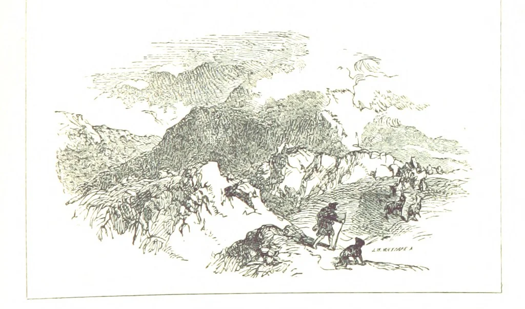 An illustration from The Poetical Works of Sir Walter Scott ... With a memoir of the author. Illustrated by many engravings, etc, 1857, leaf 725