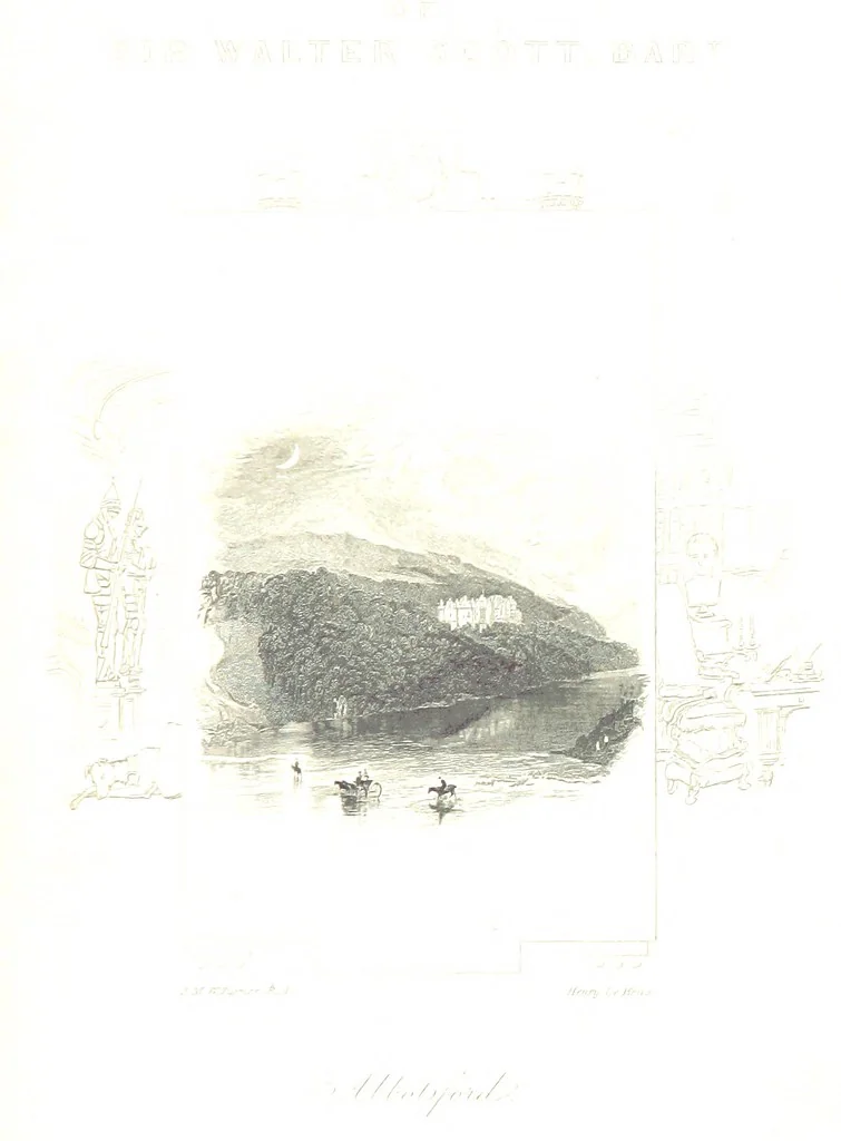 An illustration from The Poetical Works of Sir Walter Scott ... With a memoir of the author. Illustrated by many engravings, etc, 1857, leaf 9