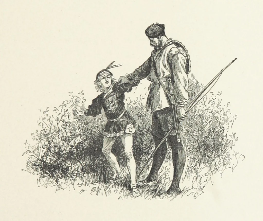 An illustration from The Lay of the Last Minstrel. By Sir Walter Scott. With notes and a chronological summary of his life, and index, 1887, leaf 101