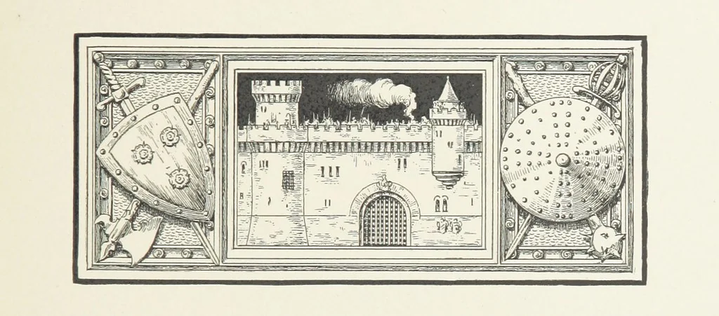 An illustration from The Lay of the Last Minstrel. By Sir Walter Scott. With notes and a chronological summary of his life, and index, 1887, leaf 115