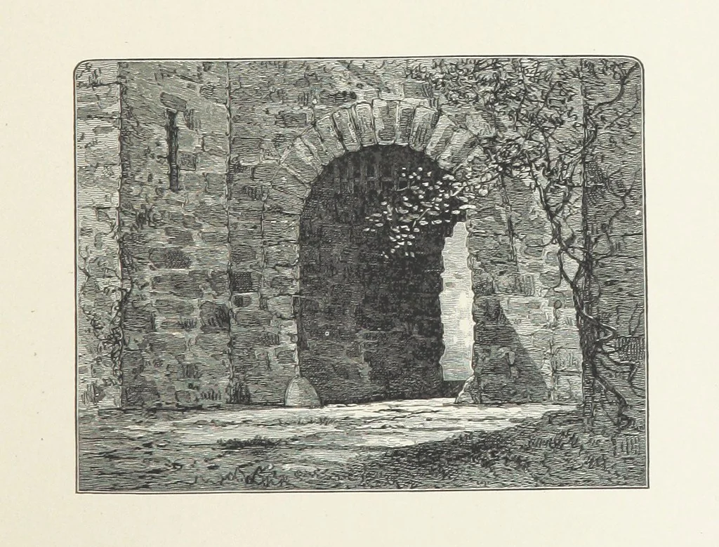 An illustration from The Lay of the Last Minstrel. By Sir Walter Scott. With notes and a chronological summary of his life, and index, 1887, leaf 123