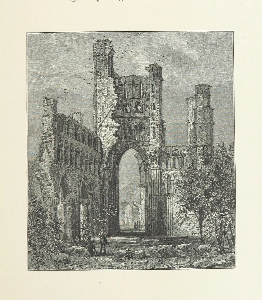An illustration from The Lay of the Last Minstrel. By Sir Walter Scott. With notes and a chronological summary of his life, and index, 1887, leaf 145