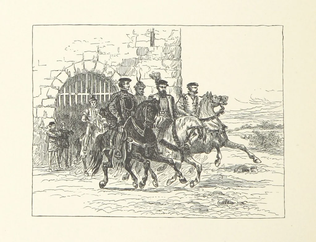 An illustration from The Lay of the Last Minstrel. By Sir Walter Scott. With notes and a chronological summary of his life, and index, 1887, leaf 152
