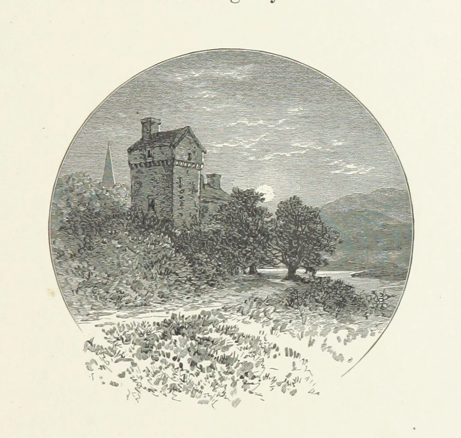 An illustration from The Lay of the Last Minstrel. By Sir Walter Scott. With notes and a chronological summary of his life, and index, 1887, leaf 155
