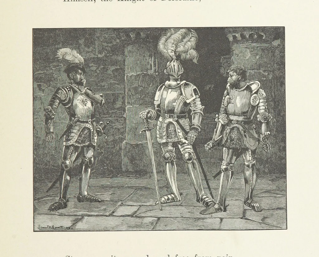 An illustration from The Lay of the Last Minstrel. By Sir Walter Scott. With notes and a chronological summary of his life, and index, 1887, leaf 161