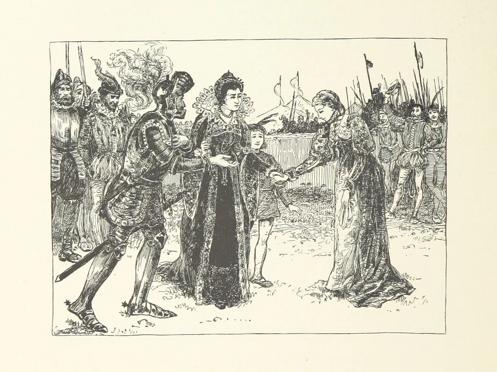 An illustration from The Lay of the Last Minstrel. By Sir Walter Scott. With notes and a chronological summary of his life, and index, 1887, leaf 170